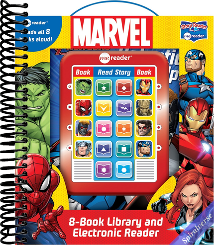 Marvel Super Heroes Spider-man, Avengers, Guardians, and More! - Me Reader Electronic Reader with 8 Book Library - PI Kids