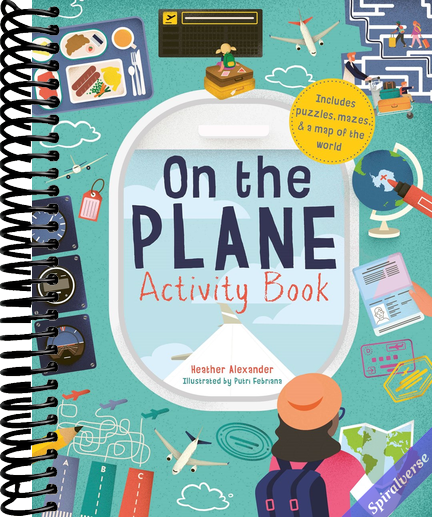 On The Plane Activity Book: Includes puzzles, mazes, dot-to-dots and drawing activities