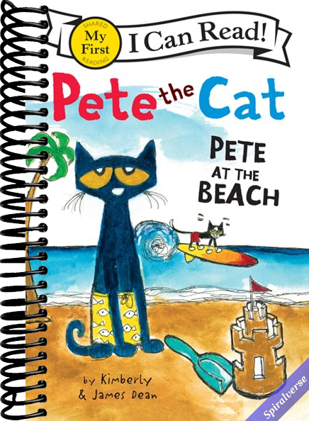 Pete the Cat: Pete at the Beach: A Fun Story of Shells, Sand Castles, and Overcoming Water Worries For Kids Ages 3-8 (My First I Can Read)
