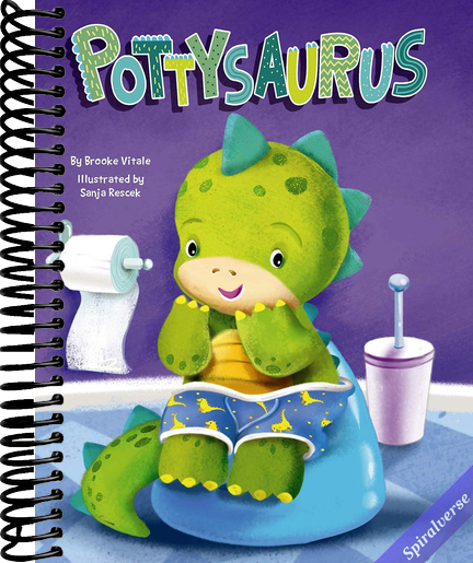 Pottysaurus - Children's Padded Board Book - Potty Training