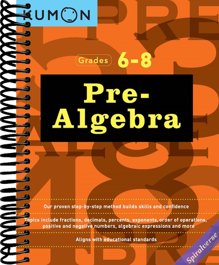 Kumon Pre Algebra-Grades 6-8 (Kumon Middle School Math Workbooks)