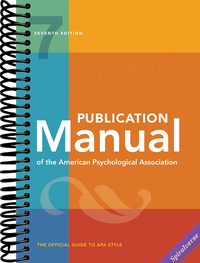 Publication Manual (Official) 7th Edition of the American Psychological Association