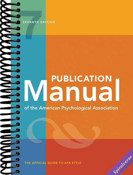 Publication Manual (Official) 7th Edition of the American Psychological Association