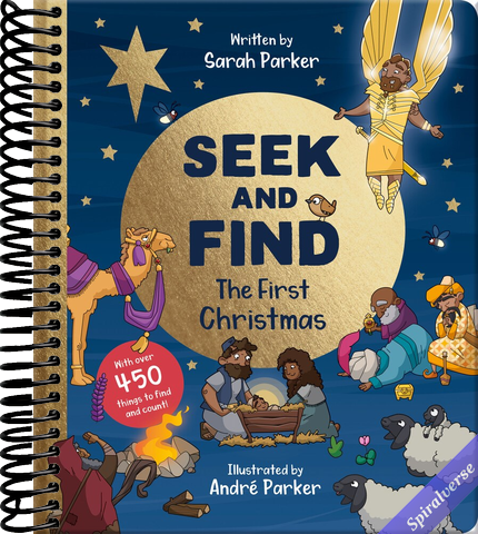 Seek and Find: The First Christmas: With over 450 Things to Find and Count! (Fun interactive Christian book to gift kids ages 2-4)
