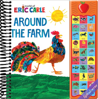 World of Eric Carle, Around the Farm 30-Button Animal Sound Book - Great for First Words - PI Kids