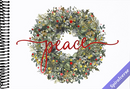 Wreath of Peace Deluxe Boxed Holiday Cards (20 cards, 21 self-sealing envelopes)